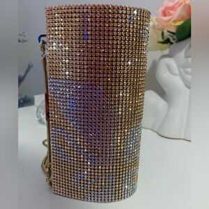 Swarovski Gold and Silver Crystal Clutch